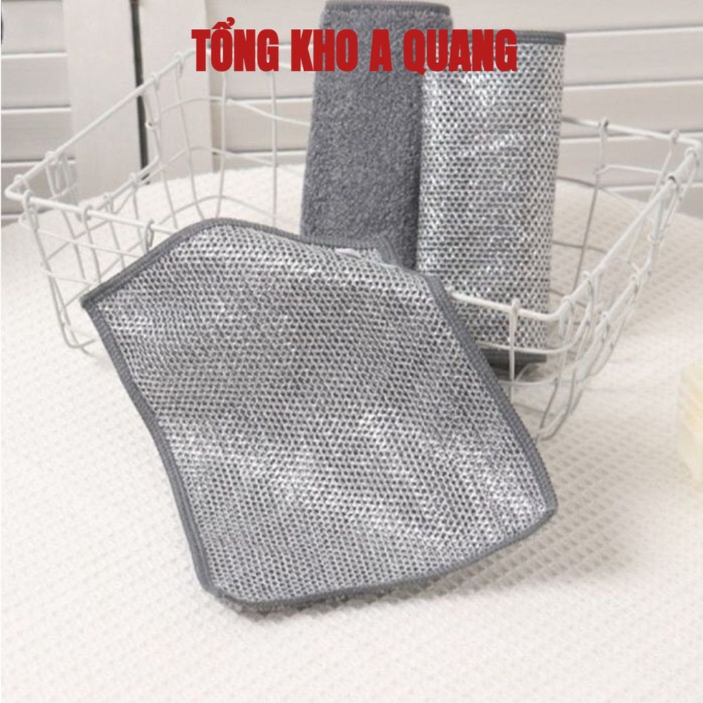 [COMBO 10] Giẻ Lau Bếp Dây Kim Loại Lau Bồn Rửa Chén Cọ Rửa Xoong Nồi Chén Bát, Tấm Cọ Rửa Đa Năng Không Mài Mòn