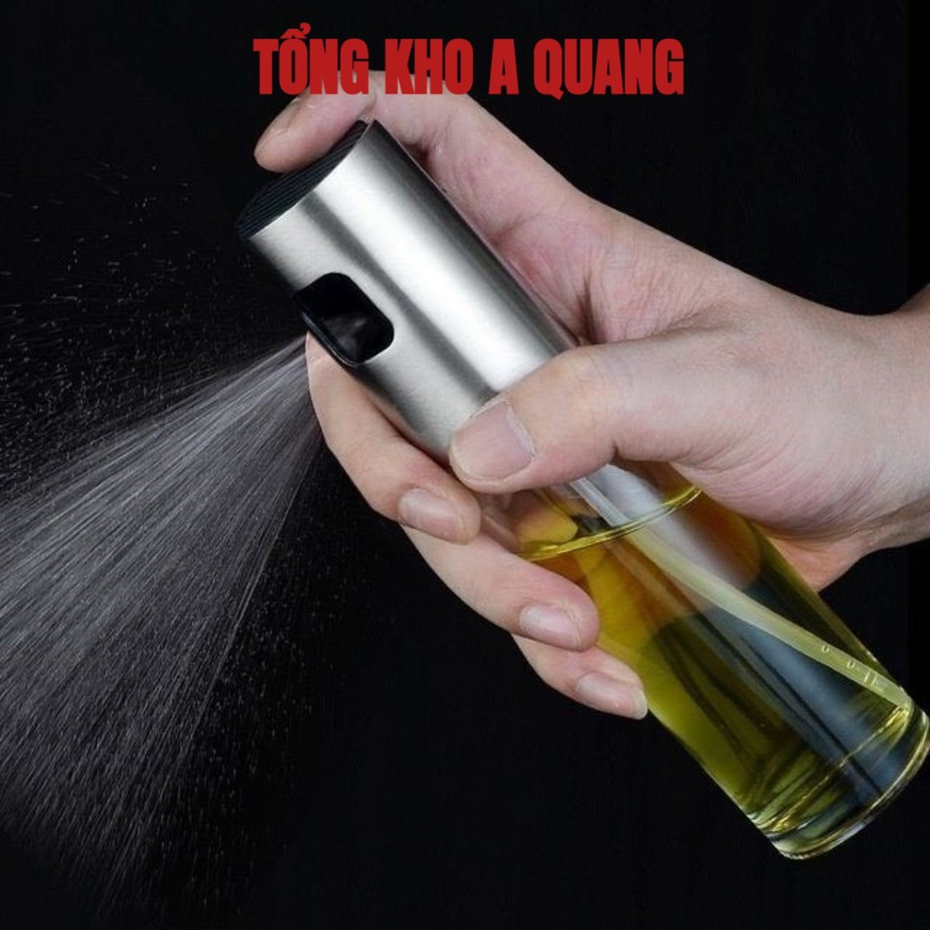Bình Xịt Dầu Ăn SHODWE Thủy Tinh Cao Cấp Dung Tích 100ml, Dạng Phun Sương, Chai Xịt Dầu Nấu Ăn, Làm Bánh MÃ