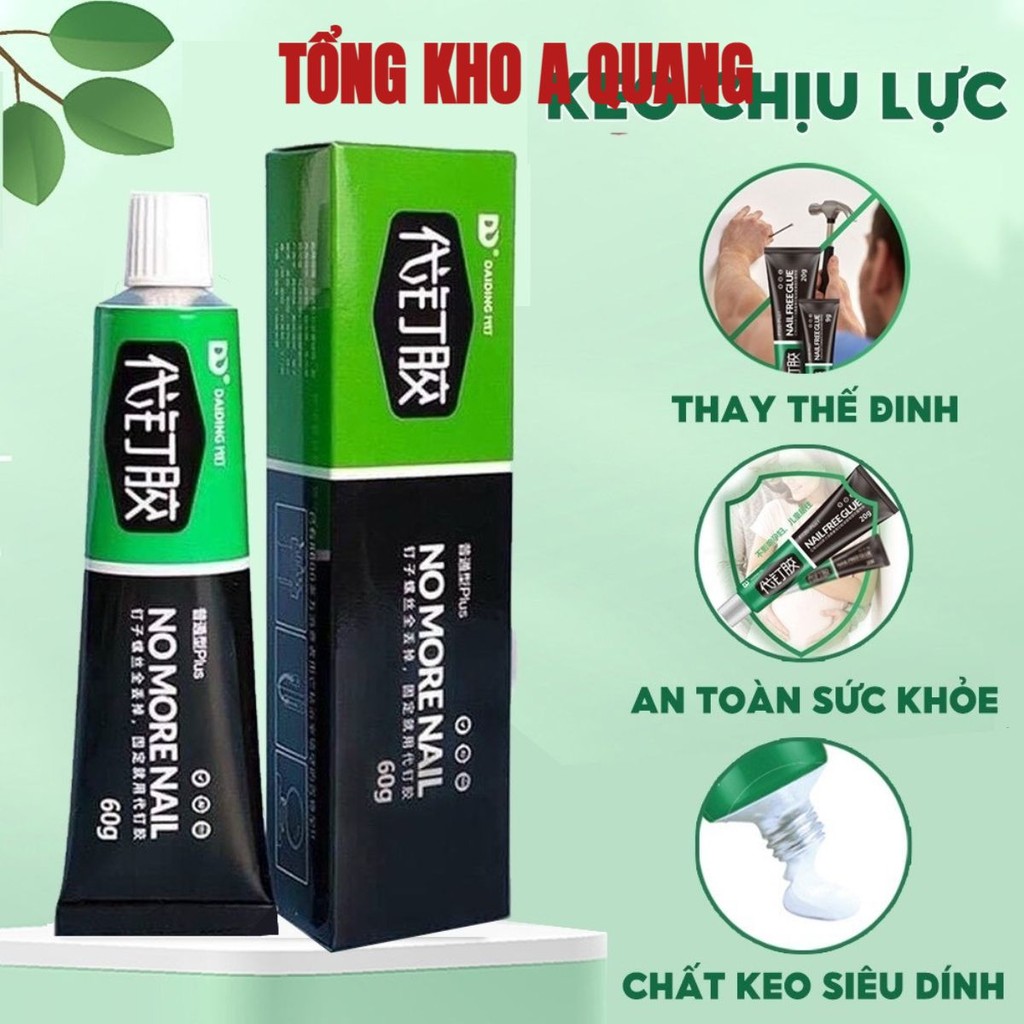 (COMBO 5) Keo Siêu Dính Công Nghệ Nhật Bản Tuýp 60g Dán Giày - Gỗ - Thuỷ Tinh Đa Năng Chống Thấm Nước