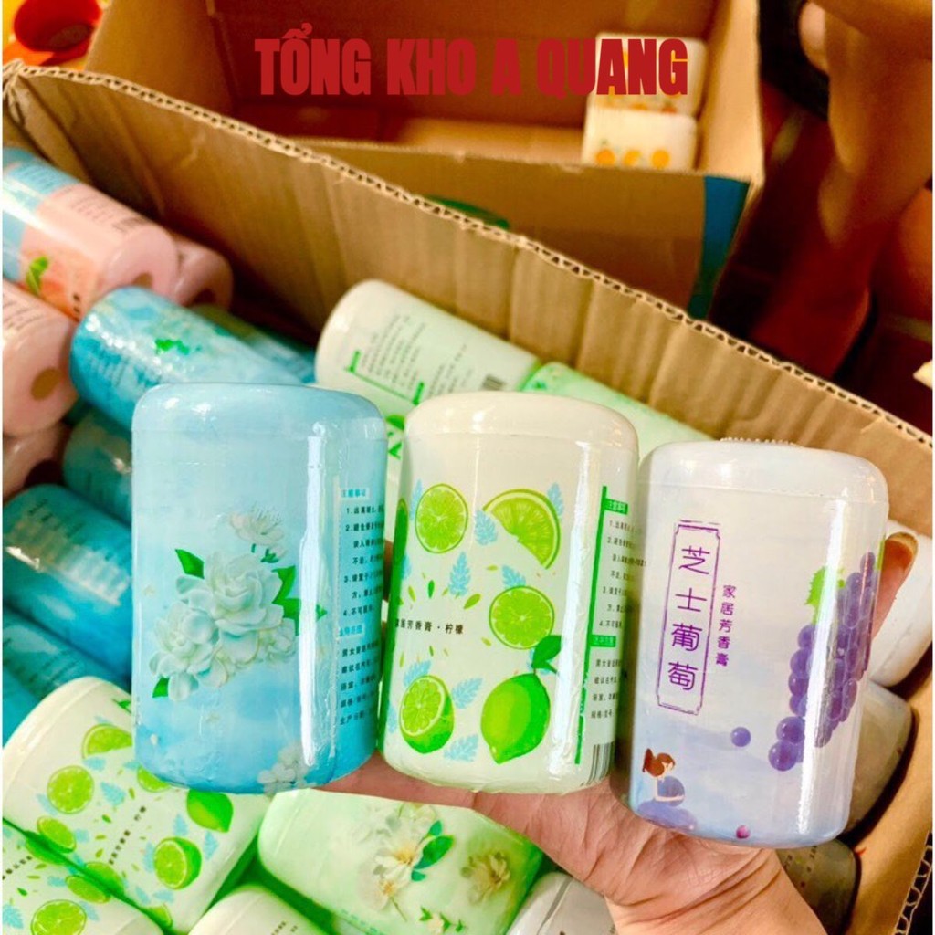 Sáp Thơm Phòng Hoa Quả Khử Mùi Hương Thơm Tự Nhiên - Lọ Sáp Hình Trụ