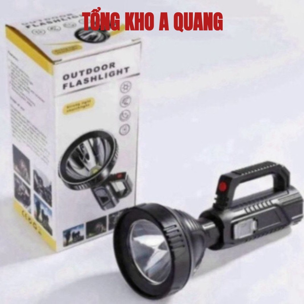 Đèn pin siêu sáng W591 chiếu xa trên 500m, có chân đế chống nước, pin trâu