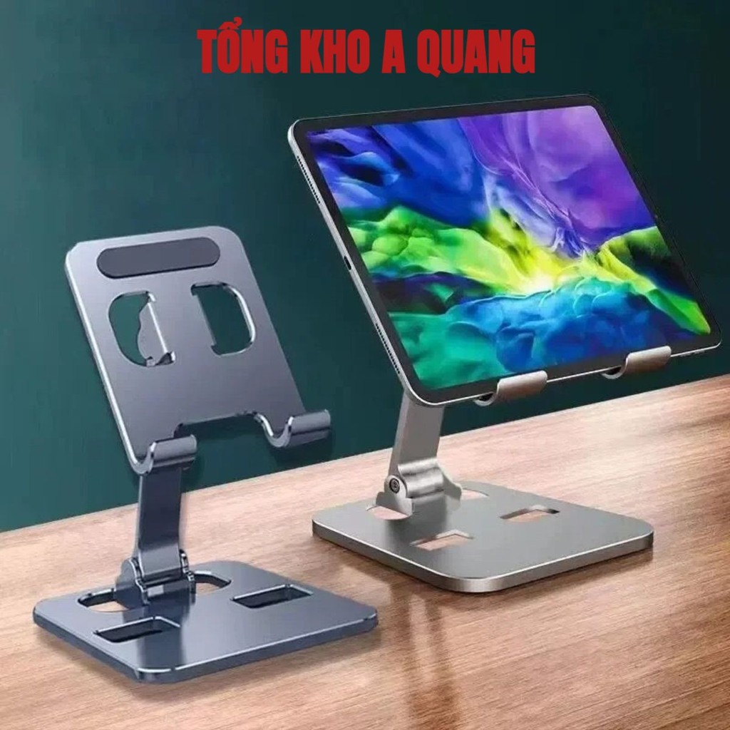 Giá đỡ điện thoại chân đế điện thoại, ipad xoay 360 độ chất liệu nhôm nguyên khối gấp gọn Phụ Kiện Tinh Tế