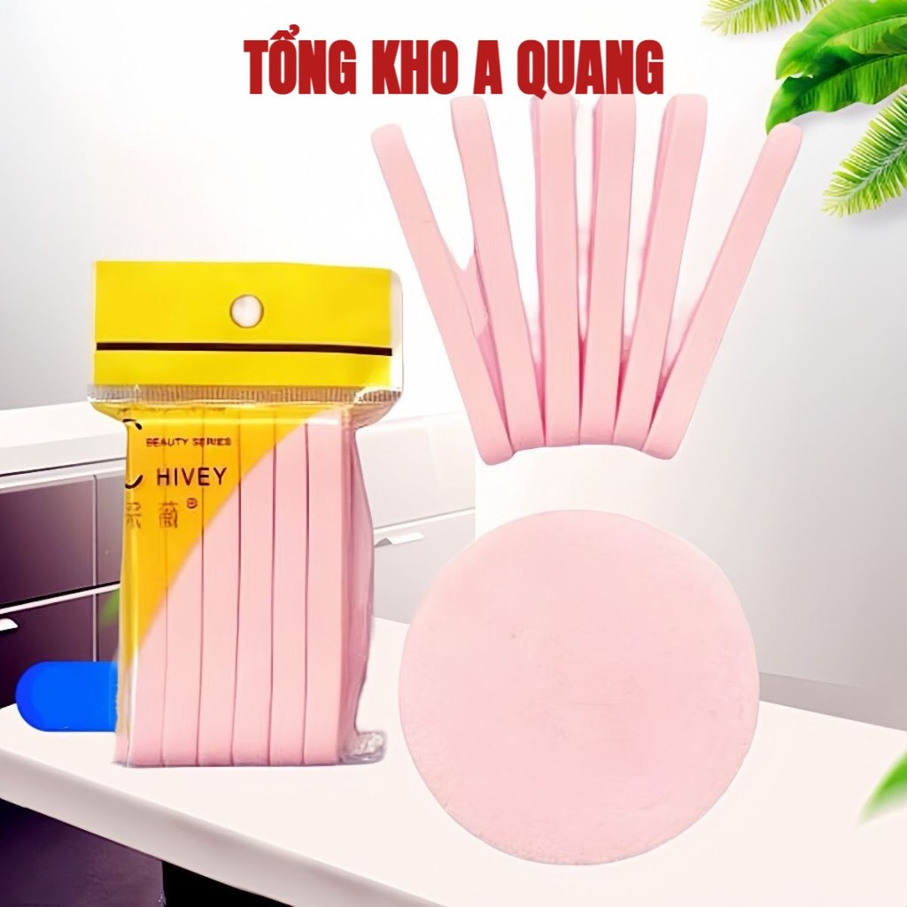 Bọt Biển Rửa Mặt Chivey - Gói 12 miếng Bông mút bọt biển siêu mềm rửa mặt