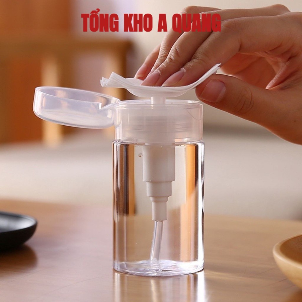 LỌ CHIẾT NƯỚC TẨY TRANG- TONER CÓ NÚT NHẤN (100ML/200ML) - Chai Chiết Mỹ Phẩm tiện lợi dễ sử dụng