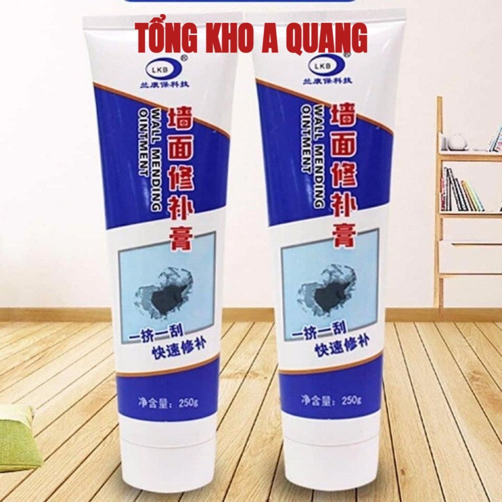 Keo Vá Tường Chống Thấm LKB 250gr- Trám Trét Vết Nứt Khe Hở Tường - Chống Mốc Ẩm Làm Sạch Tường