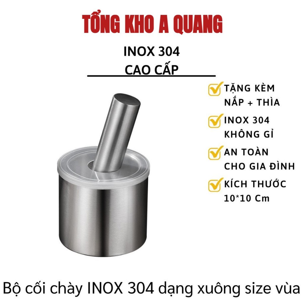Cối chày Inox 304 cao cấp AnShin