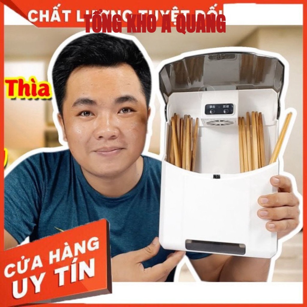Máy Khử Khuẩn Đũa Thìa Có Tia UV Diệt Trùng , Máy Sấy Đũa Ngăn Nấm Mốc Bảo Vệ Sức Khỏe