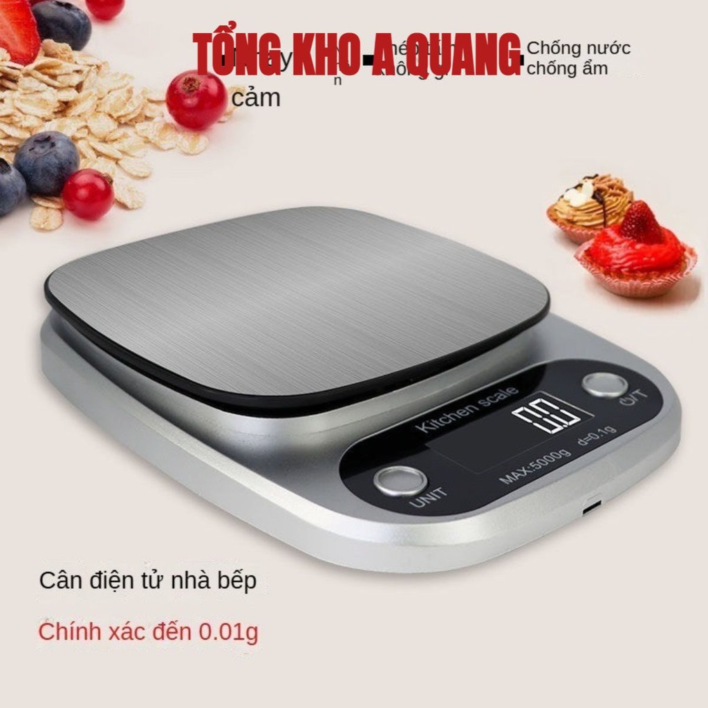Cân Tiểu Ly Điện Tử Siêu Chính Xác , Cân Điện Tử Nhà Bếp Tiểu Ly Mini Định Lượng 1kg 3kg 5kg 10kg