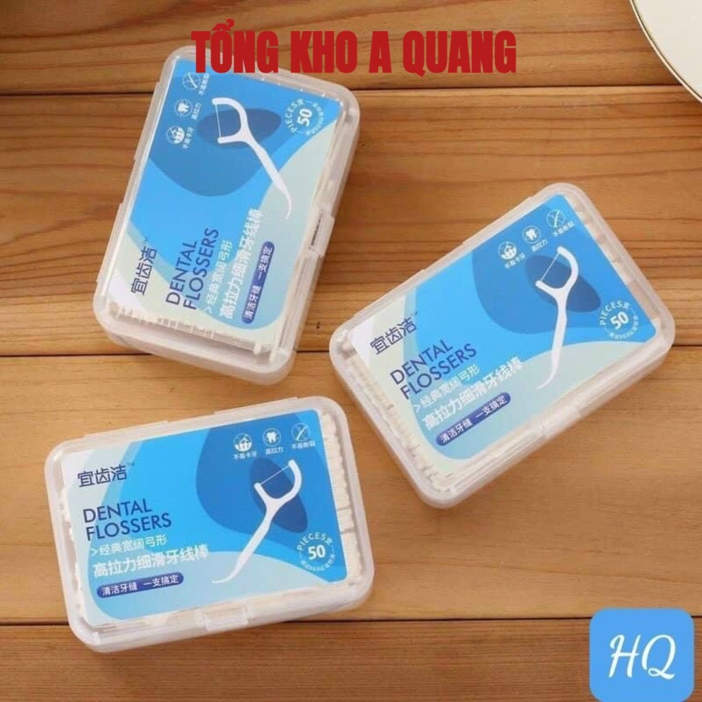 [COMBO 10] Tăm Chỉ Nha Khoa okamura sợi chỉ căng mảnh vệ sinh răng miệng