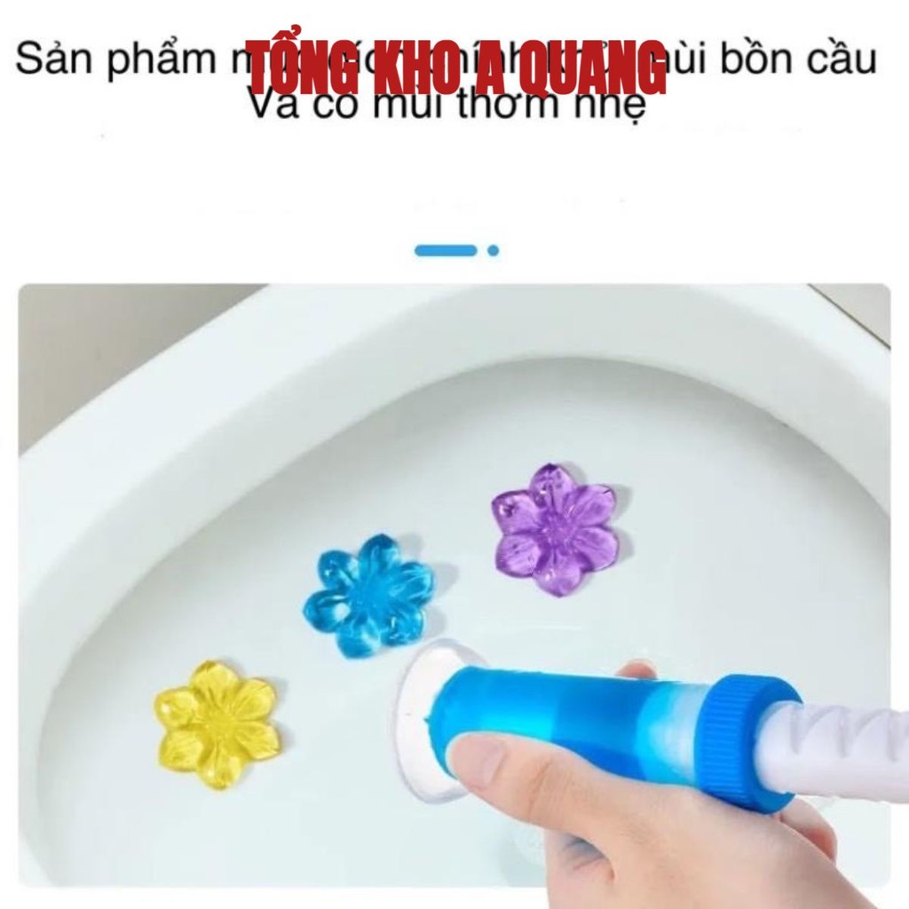 Gel khử mùi bồn cầu bông hoa, làm sạch khử mùi vệ sinh Diệt khuẩn khử trùng bồn cầu nhiều màu
