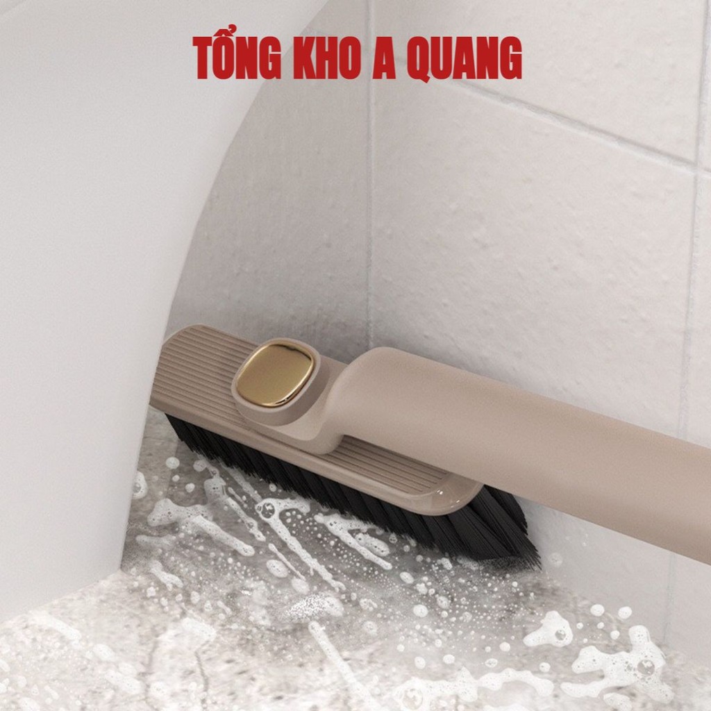 (COMBO 2) Bàn Chải Vệ Sinh Khe Hở Đa Năng, Cây Chà Sàn Nhà Tắm Đa Năng Kèm Nhíp Gắp Vệ Sinh Cống Chổi Cọ Nhà Vệ Sinh