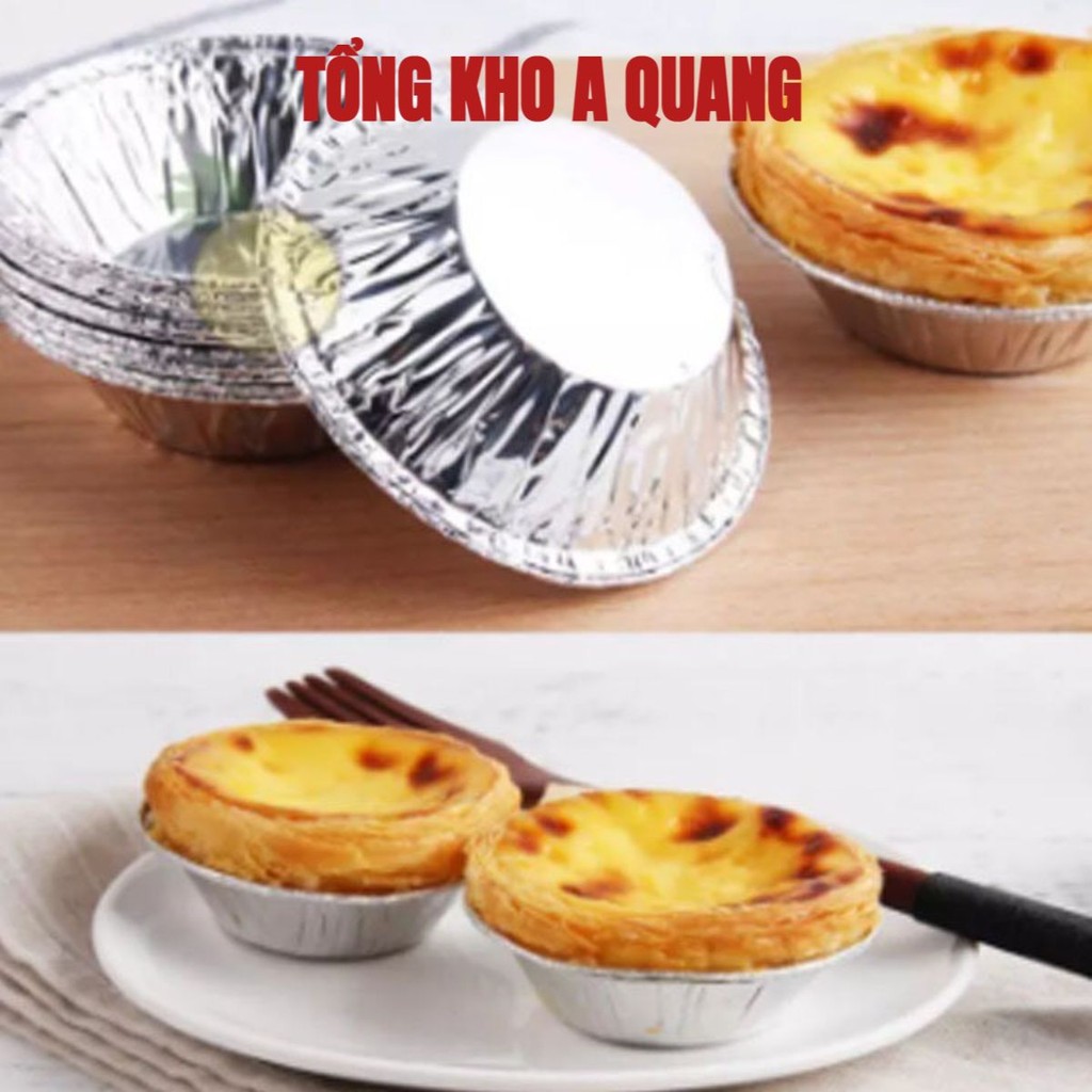 Set 250 Cốc, Chén, Khuôn Giấy Bạc Nướng Hàu, Bánh, Tart Trứng Siêu Tiện Lợi