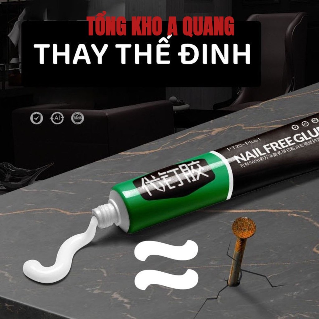 (COMBO 5) Tuýp Keo Dán Treo Đồ Đa Năng Thay Thế Đinh Vít Chịu Lực Cao Siêu Bám Dính, Keo Siêu Dính Dán Chắc