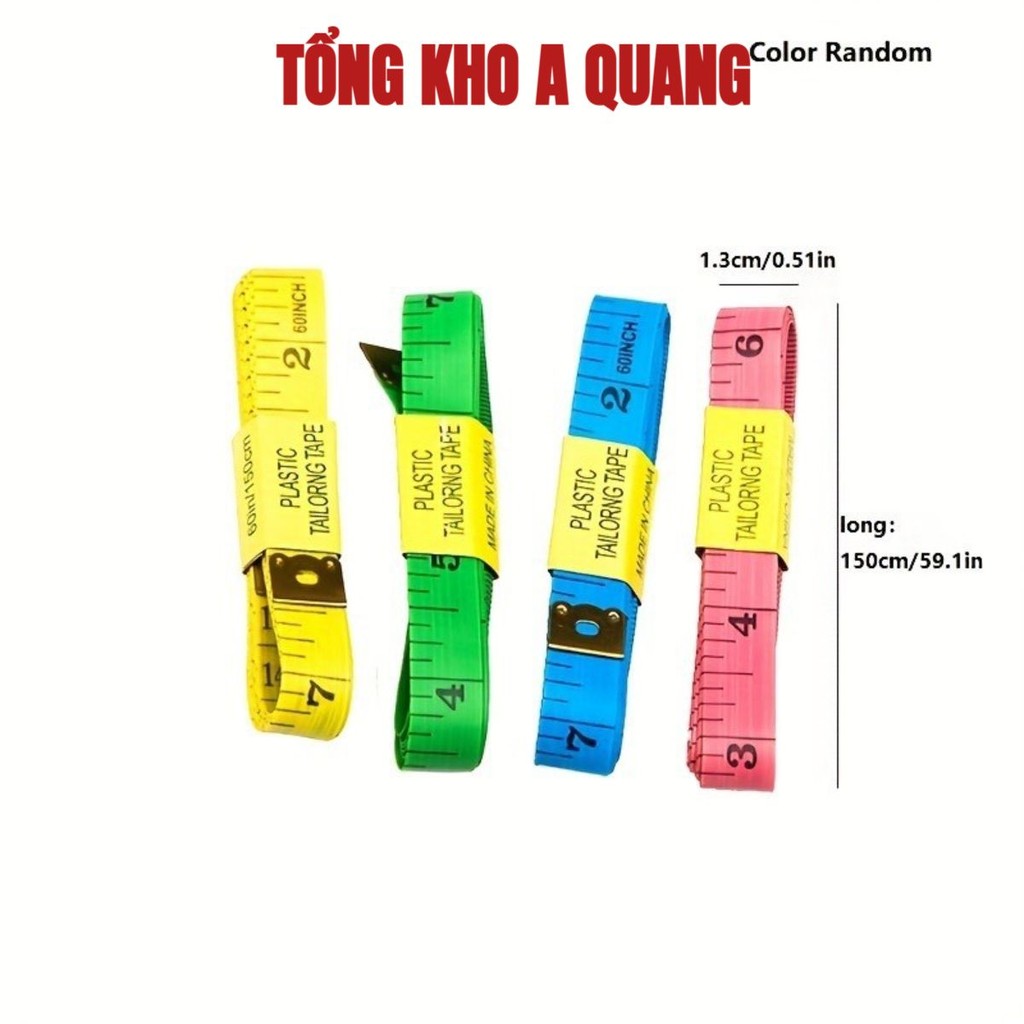 (COMBO 20) Thước Dây May Đồ - Thước Dây Đo 3 Vòng 150cm