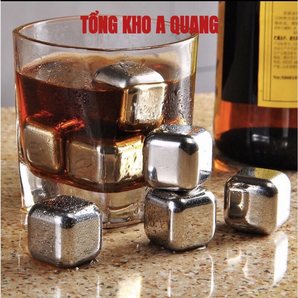 Đá Lạnh Vĩnh Cửu Không Tan INOX 304 Cooling Cubes Giữ Lạnh Lâu - Cam Kết Inox