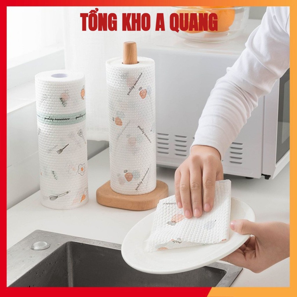(LOẠI TO) Giấy Lau Bếp Đa Năng, Khăn Giấy Đa Năng Lau Bếp Cuộn 40 Tờ KT: 25*40Cm