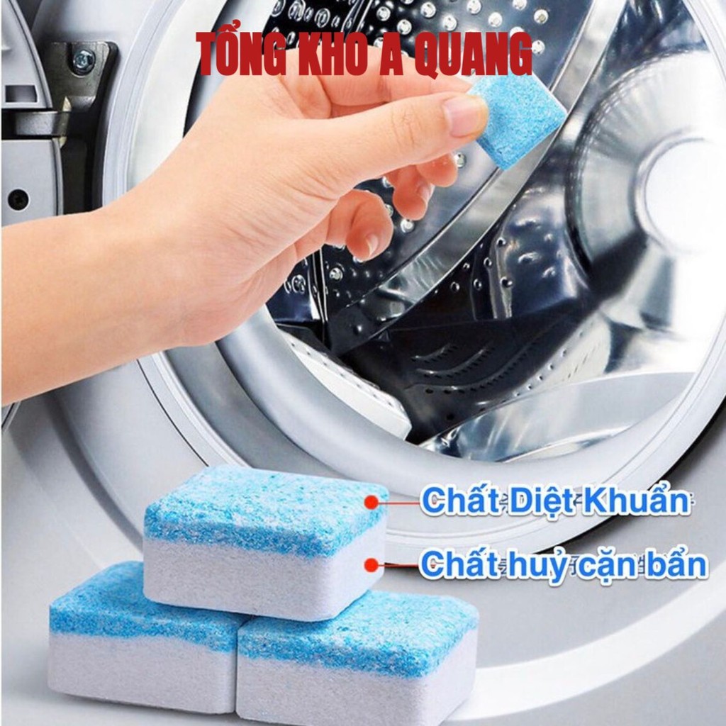[HỘP 12 VIÊN] Viên Tẩy Vệ Sinh Lồng Máy Giặt Diệt Khuẩn Hiệu Quả- AK698