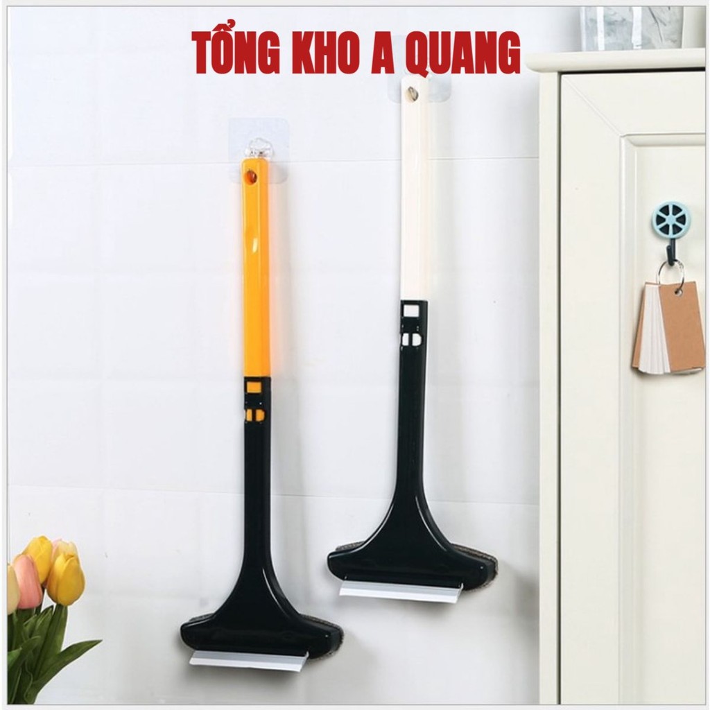 Cây Lau Kính Cầm Tay, Đồ Chùi Kiếng Mini 2 Mặt, Cây Lau Gạt Nước Lau Chùi Cửa Kính, Cây Gạt Nước Gấp Gọn Đa Năng - AK689