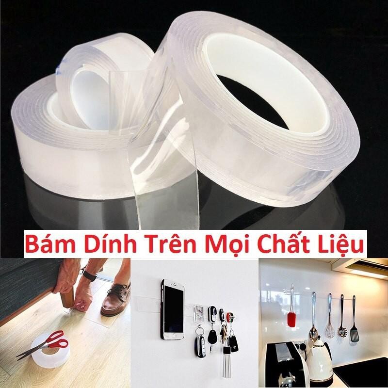 Băng keo 2 mặt dán tranh ảnh- băng keo dán tường - băng dính đa năng