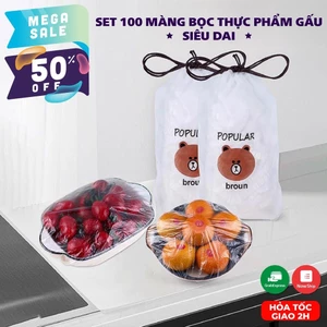 Combo 1000 màng bọc thực phẩm cao cấp - An Toàn - Tái sử dụng nhiều lần Vega365