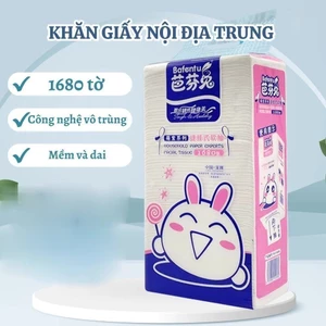 Túi Khăn Giấy Treo Tường Natural 1280 tờ, 4 lớp siêu dai