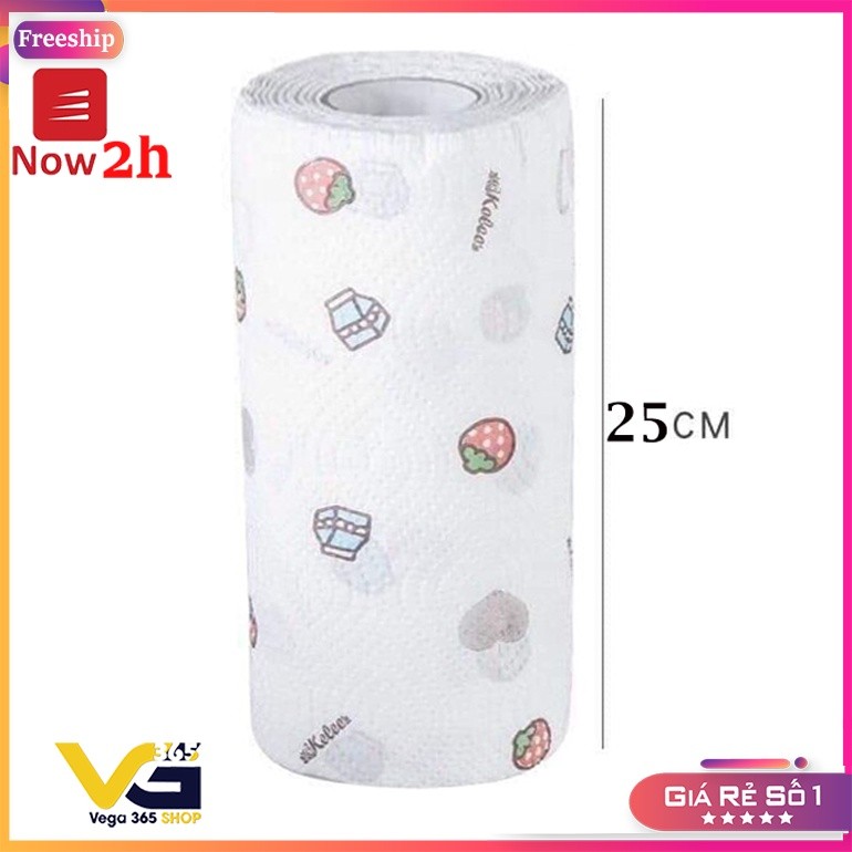 Cuộn giấy lau SIZE 25CM GIặt Tái Sử dụng, Giấy vải không dệt cực Dai