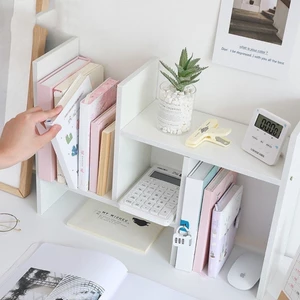 Kệ Sách Gỗ để bàn NHIỀU MÀU Thanh lịch, Dễ phối - Size to 60x30cm