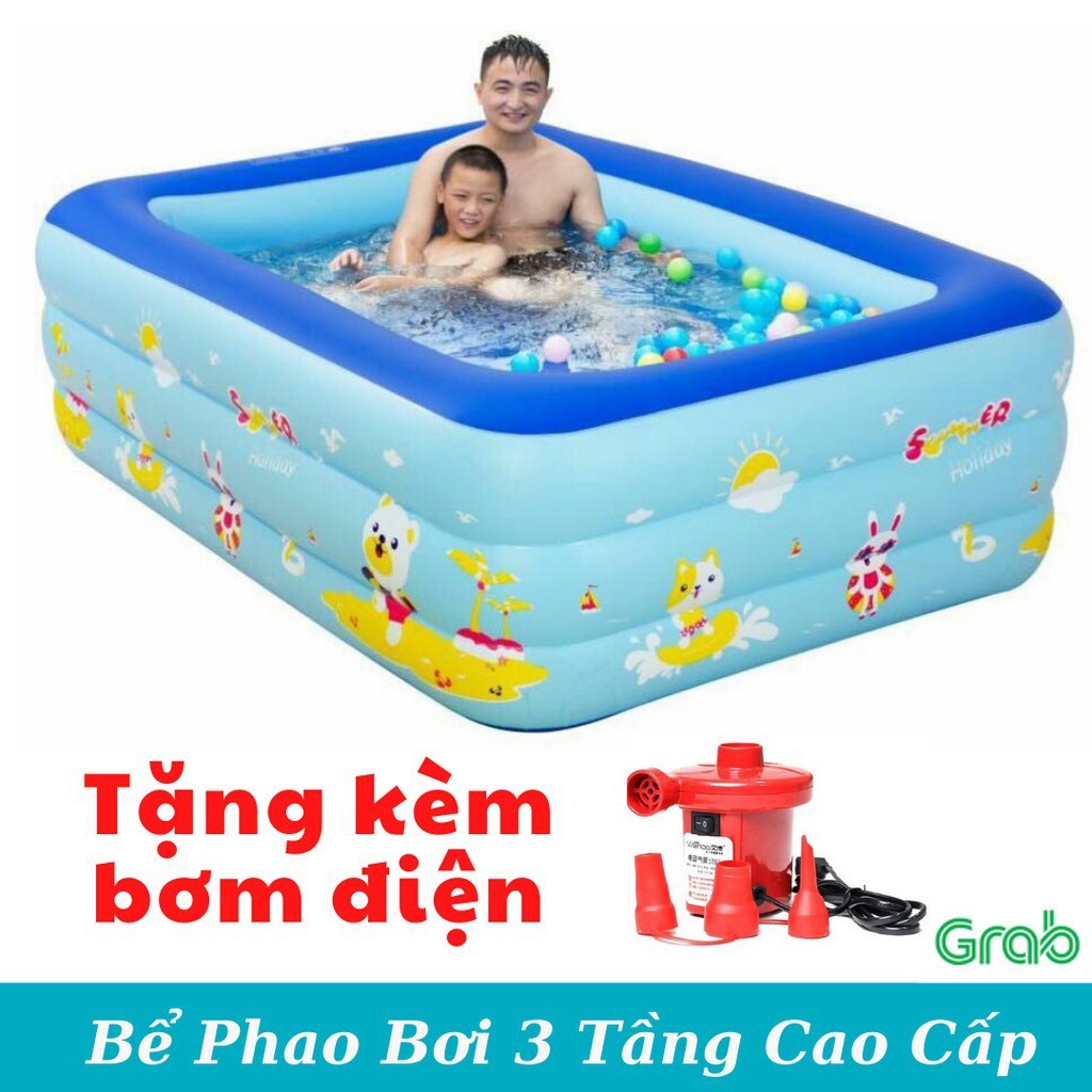[HỎA TỐC HÀ NỘI] Bể bơi cao cấp 2m1 3M SIÊU TO