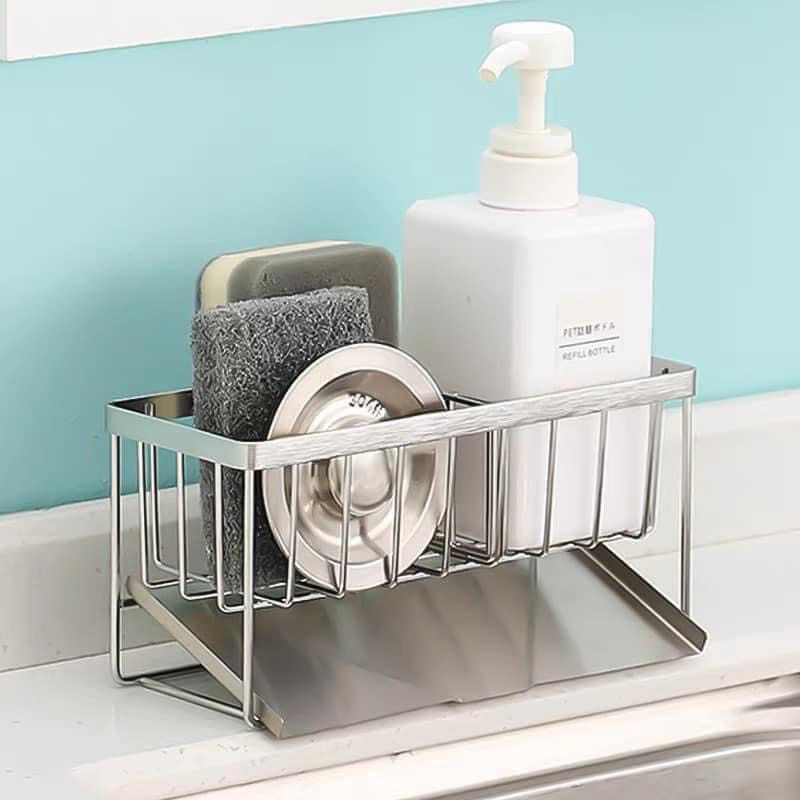 [FREESHIP] KỆ 2 NGĂN ĐỂ BỒN RỬA CHÉN CÓ KHAY HỨNG - MẪU MỚI