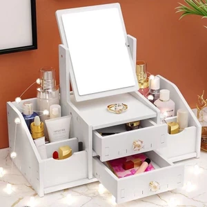 Tủ Mỹ Phẩm Có Gương Trang Điểm - Tủ 3 Tầng Chắc Chắn Vega365vn