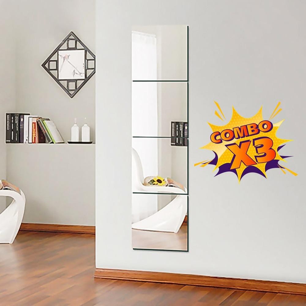 [FREE SHIP] COMBO Set 3 Gương dán tường 30x30cm