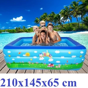 Bể bơi phao 3 tầng cho bé size to 210x145x65cm siêu thích