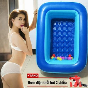 Bể bơi phao 3 tầng 1m3 TẶNG BƠM ĐIỆN (130x85x55)