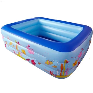 Bể bơi phao 3 tầng | Bể bơi size to 2m1 210x145x65cm - Mẫu mới