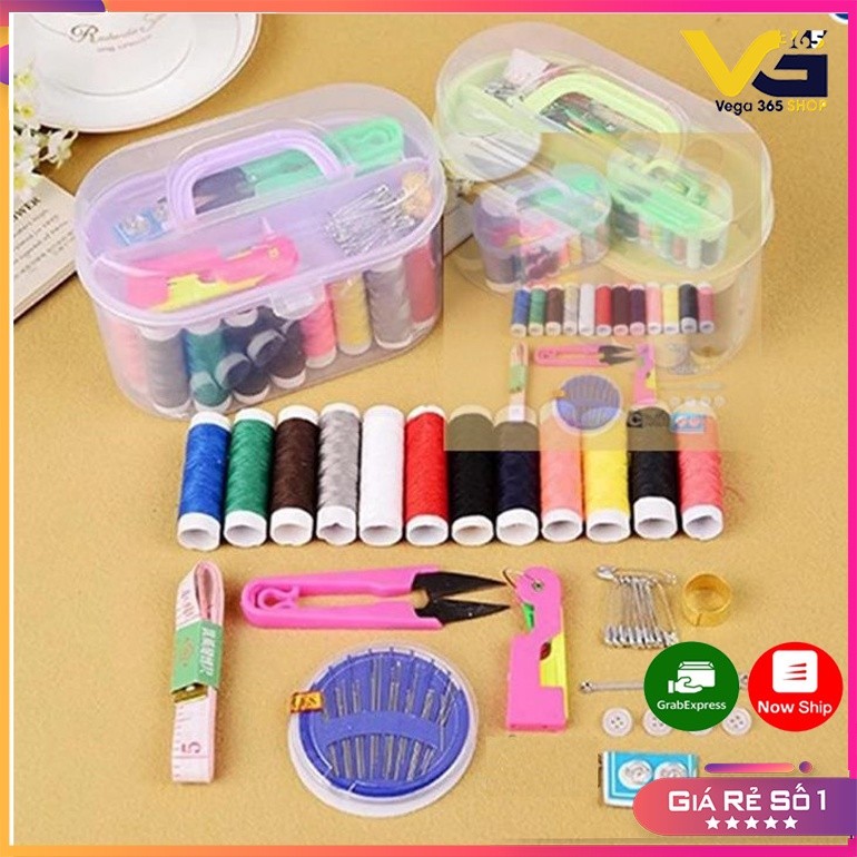 Hộp kim chỉ đa năng tiên dụng 55 món