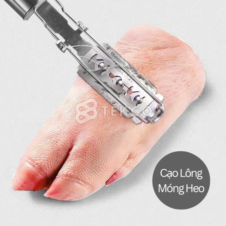 Dụng Cụ Cạo Lông Heo, Làm Sạch Lông Gia Súc - Cây Cạo Vảy Cá, Làm Sạch Lông Lợn (Đã gồm lưỡi lam)