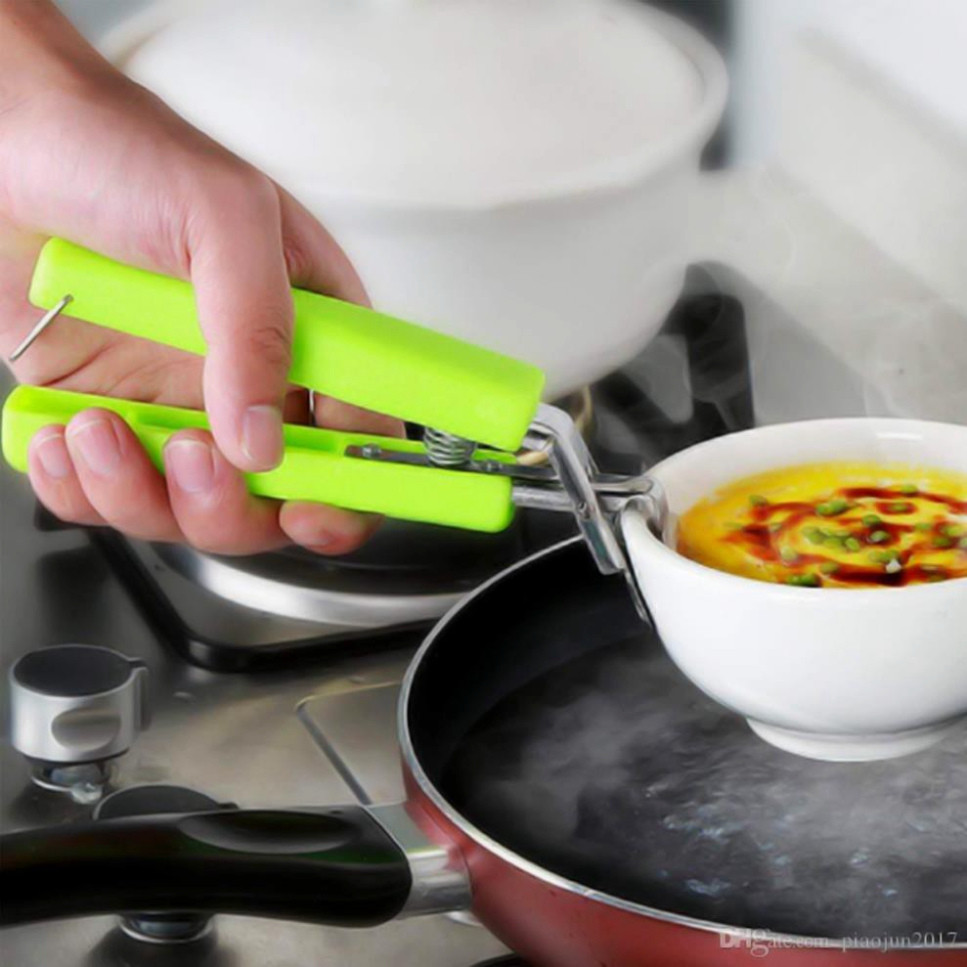 Kẹp Gắp Đồ Nóng, Đồ Hấp, Thức Ăn Đa Năng - Dụng Cụ Gắp Inox Có Lò Xo Gắp Thức Ăn Nóng
