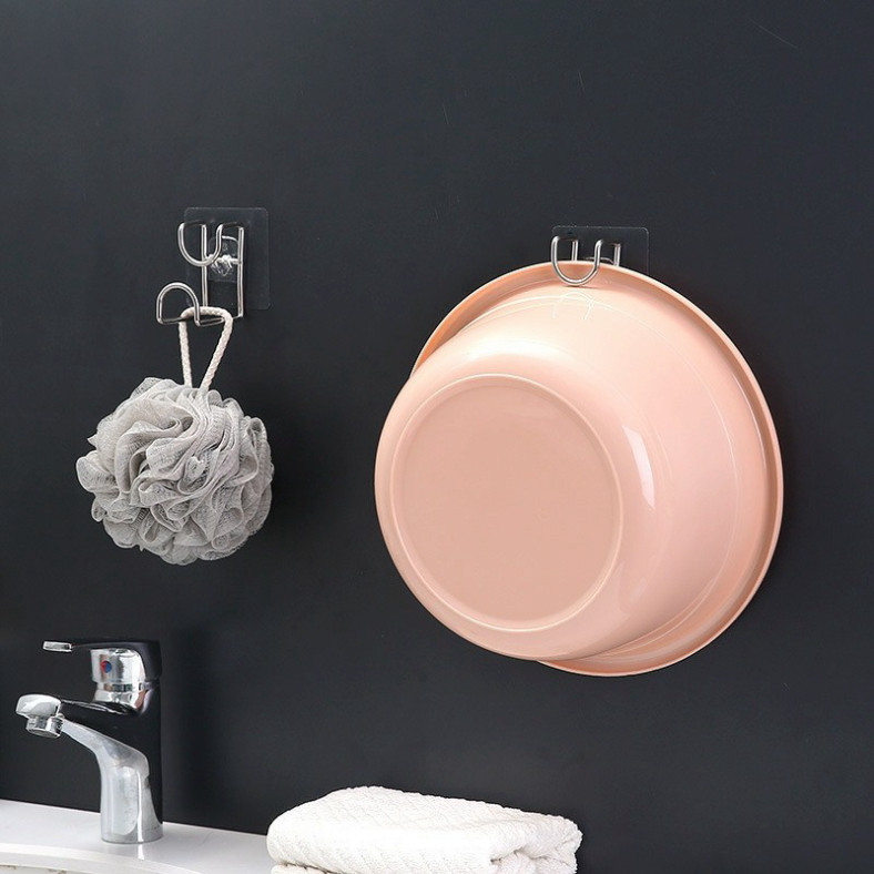 Móc Dán Tường Treo Vật Dụng, Chậu Thau Rổ Chịu Lực Tốt