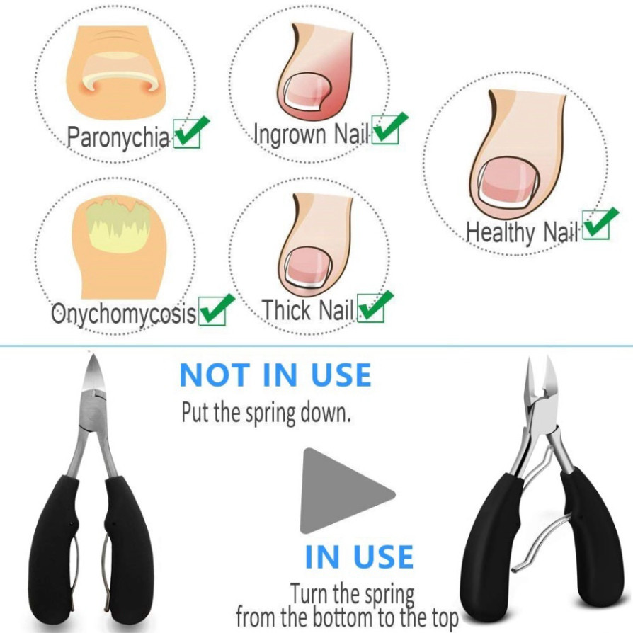 Kềm Cắt Móng Chân, Móng Tay Bằng Thép Không Gỉ Chuyên Nghiệp -Dụng Cụ Cắt Móng Chân Bằng Thép Không Gỉ