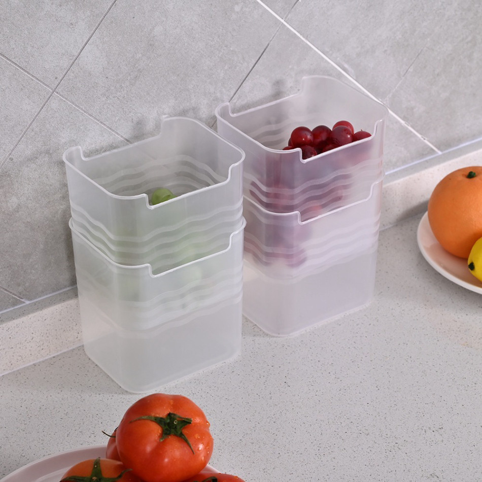 Mua 10 tặng 1 Combo 3 Hộp Nhựa Đựng Thực Phẩm, Đồ Ăn, Rau Củ Để Cánh Tủ Lạnh Đa Năng