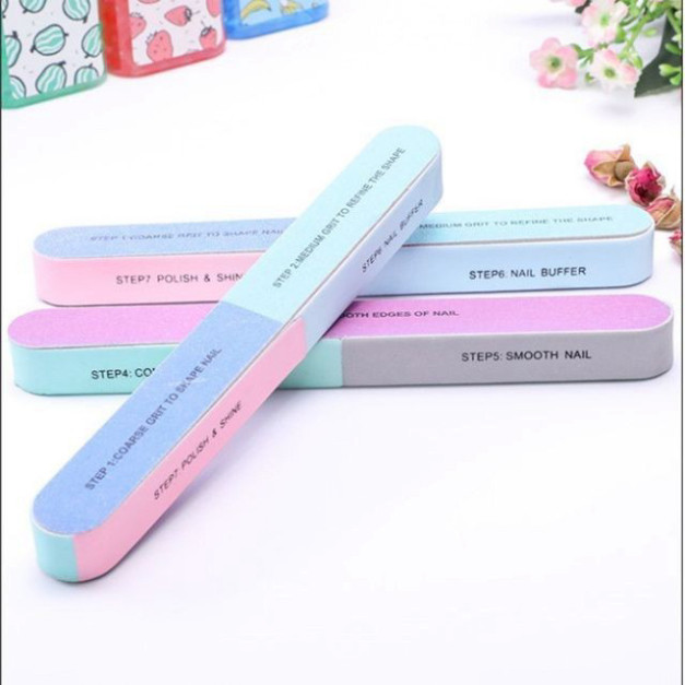 Combo 2 Dũa Móng Tay 6 Mặt Chà Nhám và Đánh Bóng An Toàn Tiện Lợi