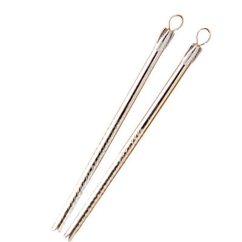 Mua 10 tặng 1 Cây Nặn Mụn Đầu Đen, Mụn Trứng Cá Cho Cả Nam Nữ ,Que Lấy Mụn 2 Đầu Từ Thép Inox Không Gỉ 8,5cm