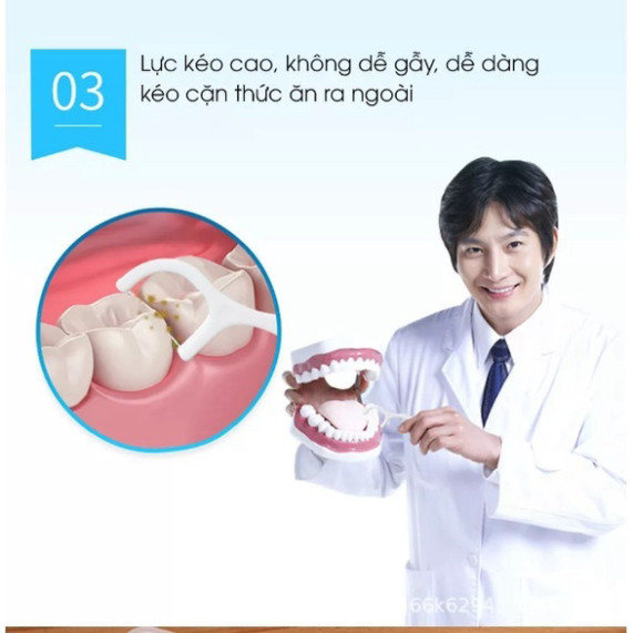 Mua 10 tặng 1 Hộp 50 Tăm Chỉ Nha Khoa Chăm Sóc Răng Miệng - Tăm Xỉa Răng Không Gây Đau Nướu, Làm Sạch Kẽ Răng