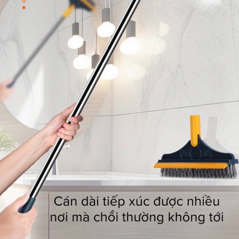 Chổi Chà Sàn Nhà Tắm Thông Minh Thiết Kế Dầu Gạt Nước Và Đầu Chổi Xoay 120 Độ