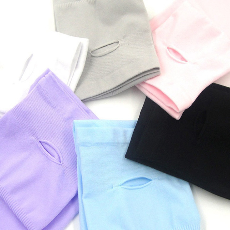 Găng Tay Chống Nắng Xỏ Ngón Kiểu Hàn Quốc (1 Đôi) - Bao Tay Đi Phượt, Chơi Thể Thao Co Giãn Chống Tia UV