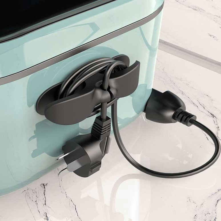 Combo 3 Dây Silicone Quấn Dây Cáp Sạc Tự Dính Đa Năng Cho Nhà Bếp Kẹp Cuốn Gọn Dây Các Thiết Bị Điện