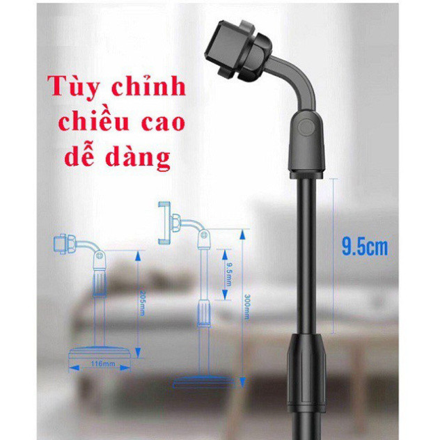 Giá Đỡ Điện Thoại Để Bàn DC-01, Kẹp Chống Lưng 360 Đế Chân Tròn Để Bàn, Giá Đỡ Tiện Lợi Đa Năng DC-01