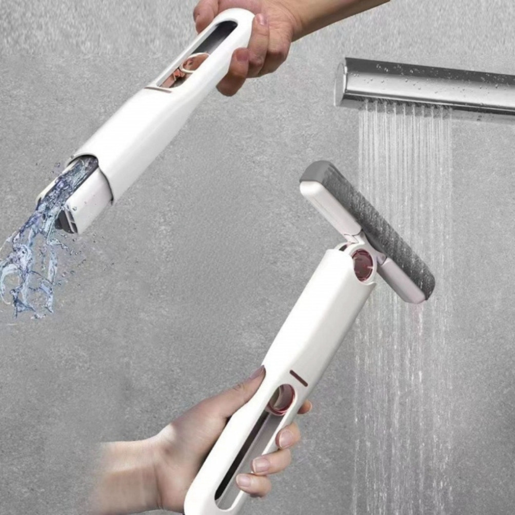 Cây Lau Kính Tự Vắt Mini Gấp Gọn - Cây Lau Nhà Mini Cầm Tay - Dụng Cụ Vệ Sinh Bàn Làm Việc Mút Bọt Biển