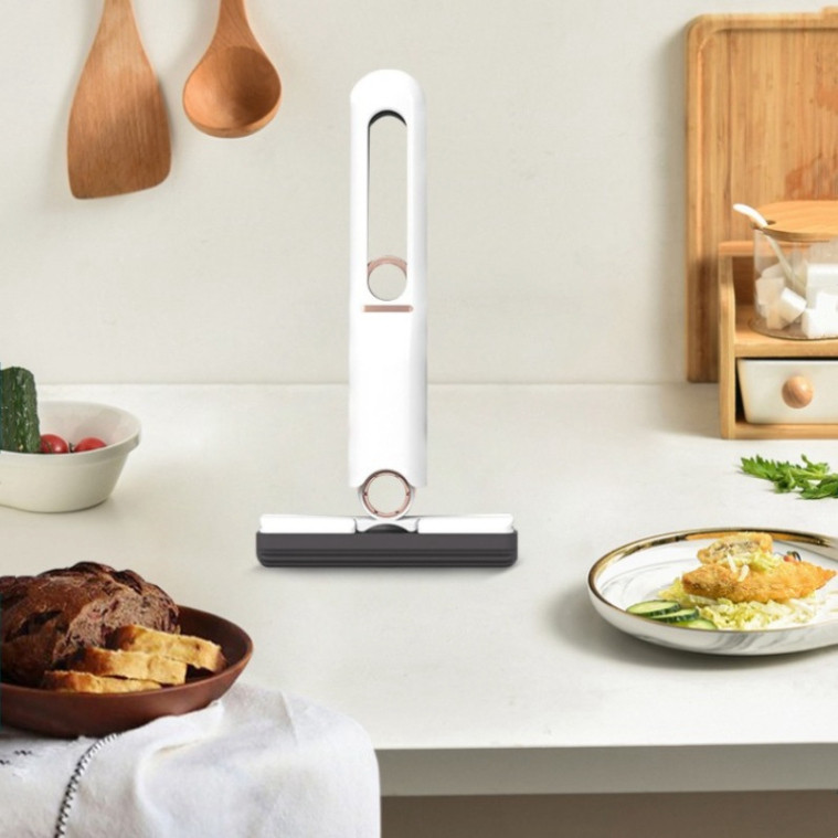 Cây Lau Kính Tự Vắt Mini Gấp Gọn - Cây Lau Nhà Mini Cầm Tay - Dụng Cụ Vệ Sinh Bàn Làm Việc Mút Bọt Biển