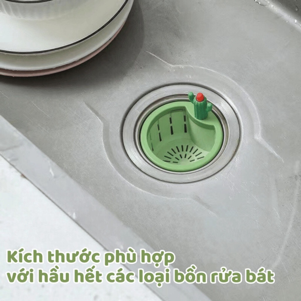 Lưới Lọc Rác Bồn Rửa Bát Tự Động Hình Xương Rồng